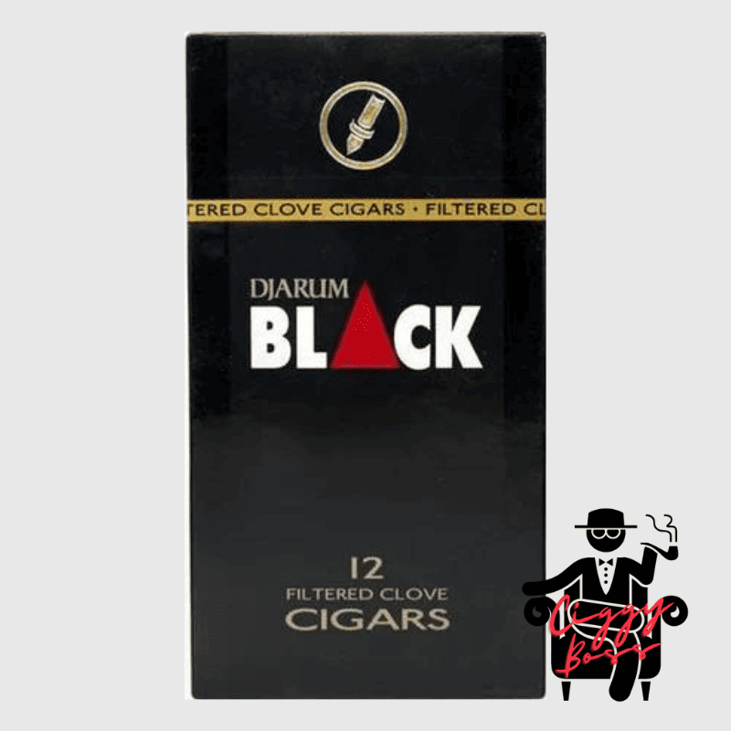a pack of Djarum Black clove cigarette with Ciggyboss.com logo at the bottom right corner.