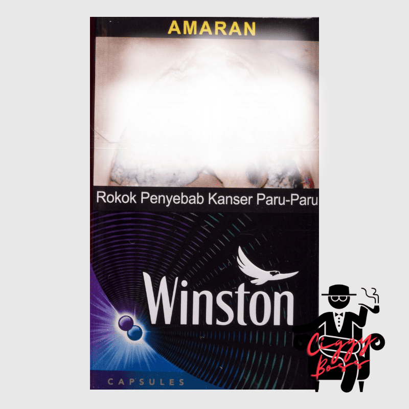 a pack of Winston XS Plus Duo cigarette with Ciggyboss.com logo at the bottom right corner.